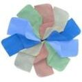 Stoff Waschlappen Molton 25x25cm Super Soft, 10er Pack, Jungs Bunt