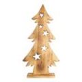 LED-Holztannenbaum - natur - 70 cm hoch