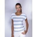 T-Shirt CREATION L "Shirt" Gr. 38, blau (weiß, royalblau, bedruckt) Damen Shirts