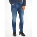 Slim-fit-Jeans TOMMY JEANS "SCANTON SLIM", Herren, Gr. 30, Länge 32, blau (jacob mid blau stretch), Obermaterial: 95% Baumwolle, 3% Elastomultiester, 2% Elasthan, modisch, schmal, Jeans