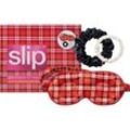 slip Accessoires Hair Care HolidayHazel Beauty Sleepover Set 1x Hazel Contour Sleep Mask + 1x Large Black slipsilk™ Scrunchie + 1x White slipsilk™ skinny Scrunchie