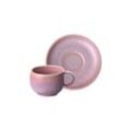 like. by Villeroy & Boch Espressotasse mit Untertasse Perlemor Coral 60 ml