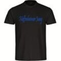 multifanshop Herren T-Shirt - Hoffenheim - Hoffenheimer Jung - Druck blau - Männer