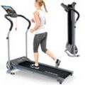 KINETIC SPORTS Laufband klappbar KST1900FX mit 750 Watt Elektromotor, LCD-Display, Trainingscomputer mit 3 Programmen, Geh- und Lauftraining, stufenlos einstellbar bis 10 km/h, kompakt verstaubar