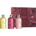 Molton Brown Bath & Body Bath & Shower Gel Floral & Spicy Body Care Gift Set Orange & Bergamot Bade- und Duschgel 300 ml + Fiery Pink Pepper Bade- und Duschgel 300 ml + Delicious Rhubarb & Rose Bade- und Duschgel 300 ml