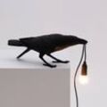 SELETTI Bird Lamp LED-Dekolampe, spielend schwarz