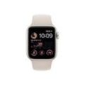 Apple Watch Series SE 1 (2020) GPS + Cellular 44 mm - Aluminium Gold - Sportarmband Weiß