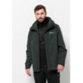 3-in-1-Funktionsjacke JACK WOLFSKIN "LUNTAL 3IN1 JKT M" Gr. L (52), grün (schwarz, olive) Herren Jacken