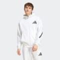 Kapuzensweatshirt ADIDAS SPORTSWEAR "M Z.N.E. FZ" Gr. XXL, weiß, Herren, Obermaterial: 57% Polyester, 43% Baumwolle, Sweatshirts