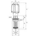 Aalberts SEPP Servo-Plus KFR-Ventil-Oberteil 0001524 DN 50, nichtsteigend, mit Fettkammer, totraumfrei, Messing