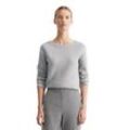 Strickpullover MARC O'POLO Gr. L, grau (soft stone melange) Damen Pullover