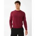 Rundhalspullover BRAX "Style RICK" Gr. L (52), pink, Herren, 80% Wolle, 20% Polyamid, Pullover