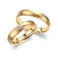 Partnerring MARRYA "Titan Ringe Trauringe Eheringe Partnerringe" Gr. 48, gold (damen ring, gold), Fingerringe, Damen, 48, Titan