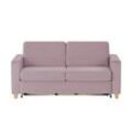 nehl Schlafsofa Boston Deluxe ¦ rosa/pink ¦ Maße (cm): B: 199 H: 91