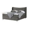 Kings and Queens Boxspringbett Uldur ¦ grau ¦ Maße (cm): B: 214 H: 1