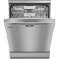 MIELE Standgeschirrspüler "G 7130 SC Front AutoDos", B (A-G), silber (silberfarben), B:59,8cm H:84,5cm T:60cm, Geschirrspüler