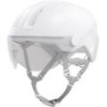 Fahrradhelm ABUS "HUD-Y ACE" Gr. L, weiß (pure weiß), Helme, L Kopfumfang: 57cm - 61cm