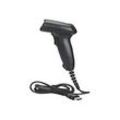 Manhattan Long Range CCD Handheld Barcode Scanner, USB, 500mm Scan Depth, Cable 1.5m, Max Ambient Light 10,000 lux (sunlight), Black, Three Year Warranty, Box - Barcode-Scanner