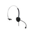 Manhattan Mono On-Ear Headset (USB) (Clearance Pricing), Microphone Boom (padded), Polybag Packaging, Adjustable Headband, In-Line Volume Control, Ear Cushion, USB-A for both sound and mic use, cable 1.5m, Three Year Warranty - Headset - On-Ear - ...