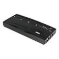 StarTech.com 4 Port VGA / PS/2 KVM Switch - PS/2 KVM Umschalter inkl. Kabel - 4 Port Desktop KVM Umschalter 1x PS/2 und 4x VGA Buchse - KVM-Switch - 4 Anschlüsse