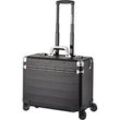 ALUMAXX Business Trolley PANDORA, mit Tragegriff und Rollen, Aluminium, mattschwarz