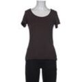 Comma Damen T-Shirt, braun, Gr. 34