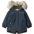 Outdoorjacke WHEAT "Jacket Kasper Tech", Baby, Gr. 80, blau (dunkelblau), Web, Obermaterial: 100% Nylon, casual, normal, Langarm, Jacken, wasserdicht, atmungsaktiv und leicht wattiert