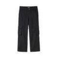 TOM TAILOR Jungen Lockere Cargo Hose, schwarz, Uni, Gr. 152