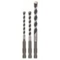 Bosch - Accessories 2609256918 Hartmetall Mehrzweckbohrer-Set 3teilig 5 mm, 6 mm, 8 mm SDS-Quick 1 s