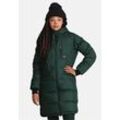 Daunenjacke KARI TRAA "Rongve", Damen, Gr. L, grün, 95% Polyamid, 5% Elasthan, unifarben, casual, lang, ohne Ausschnitt, Jacken, im Steppdesign mit langem Schnitt