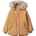 Outdoorjacke WHEAT "Jacket Kasper Tech", Jungen, Gr. 104, braun (ginger bread), Web, Obermaterial: 100% Nylon, casual, normal, Langarm, Jacken, wasserdicht, atmungsaktiv und leicht wattiert