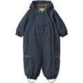 Schneeoverall WHEAT "Snowsuit Adi Tech" Gr. 92, N-Gr, blau (dark blue) Baby Overalls wasserdicht, atmungsaktiv und leicht wattiert