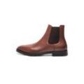 Chelseaboots HENRY STEVENS "Wallace CB", Herren, Gr. 41, braun (dunkelbraun), Leder, klassisch, Schuhe