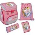 Schulranzen SCOOLI "EasyFit, Bibi & Tina" Gr. B/H/T: 33cm x 36,5cm x 29cm, rosa (bibi, tina), Kinder, Polyester, Rucksäcke