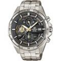 Chronograph CASIO EDIFICE "EFR-556D-1AVUEF", silber (silberfarben), Armbanduhren, Herren, Quarzuhr, Armbanduhr, Herrenuhr, bis 10 bar wasserdicht, Stoppfunktion