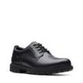 Schnürschuh CLARKS "BatcombeTieGTX" Gr. 46, schwarz (schwarz leather) Herren Schuhe Business Schuh, Anzugschuh, Komfortschuh mit wasserdichter Gore-Tex