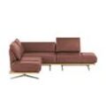 KOINOR Ecksofa Phoenix ¦ rot ¦ Maße (cm): B: 253 H: 87 T: 209