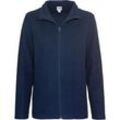 Baumwoll-Fleece-Jacke, marine, 40/42