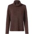 Woll-Mix-Pullover, Melange braun, 52/54