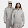 Nike x MMW Fleece-Hoodie mit durchgehendem Reißverschluss - Grau