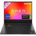 HP OMEN 16-u0695ng, Notebook, mit 16 Zoll Display, Intel® CoreTM i9,i9-13900HX Prozessor, 32 GB RAM, 1 TB SSD, NVIDIA GeForce RTXTM 4070, Schwarz, Windows 11 Home (64 Bit)