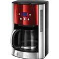 RUSSELL HOBBS 23240-56 RH Luna Solar Kaffeemaschine Edelstahl/Grau/Rot