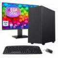 GAMEMAX PC-Komplettsystem "MegaDeal Multimedia-PC-Set", E (A-G), schwarz, Microsoft Windows 11 Home (64 Bit), 16 GB RAM, Computer-Komplettsysteme, Windows 11 + MSI PRO MP2412DE Monitor 60cm (24") + Maus & Tastatur