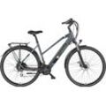 E-Bike TELEFUNKEN "Expedition XC940" Gr. 50, grau (granit), E-Bikes, 50cm, 28 Zoll (71,12cm), Trekking Elektrofahrrad, Damen, 28 Zoll, 36 V 417,6 Wh Akku, Pedelec