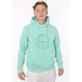 Hoodie ZWILLINGSHERZ ""Heimat 2014" Herren", Herren, Gr. L, grün (mint), Sweatware, Obermaterial: 50% Baumwolle, 50% Polyester, unifarben, modisch, Basic, Rundhals, Langarm angesetztes Bündchen, Sweatshirts, mit Fronttaschen und Kordel