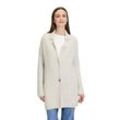 Strickjacke CARTOON "Cartoon Strick-Cardigan mit Reverskragen" Gr. 38, beige, Damen, Obermaterial: 70% Polyester, 21% Polyamid, 8% Wolle, 1% Elasthan., Strickjacken, Struktur