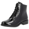 Schnürstiefelette REMONTE Gr. 37, schwarz Damen Schuhe Blockabsatz, Businessschuh, Boots mit Logoprägung an der Ferse