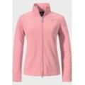 Fleecejacke SCHÖFFEL "Fleece Jacket Leona3" Gr. 36, pink (3465, pink), Damen, Oberstoff: 100% Polyester, Jacken