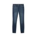 TOM TAILOR Damen Alexa Skinny Jeans, blau, Uni, Gr. 28/32