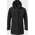 Parka SCHÖFFEL "Hiking Parka Style Froda WMS", Damen, Gr. 34, schwarz (9990, schwarz), Oberstoff : 100% Polyester (Membran: Polyester) Futter : 100% Polyester, sportlich, regular fit, hoch geschlossener Ausschnitt, Jacken